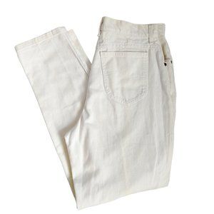 LEE vintage 1989 white denim straight super high rise mom jeans